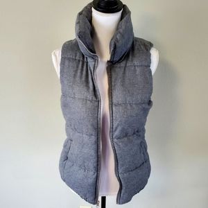 OLD NAVY Gray Puffer Vest - Size XS (EUC)